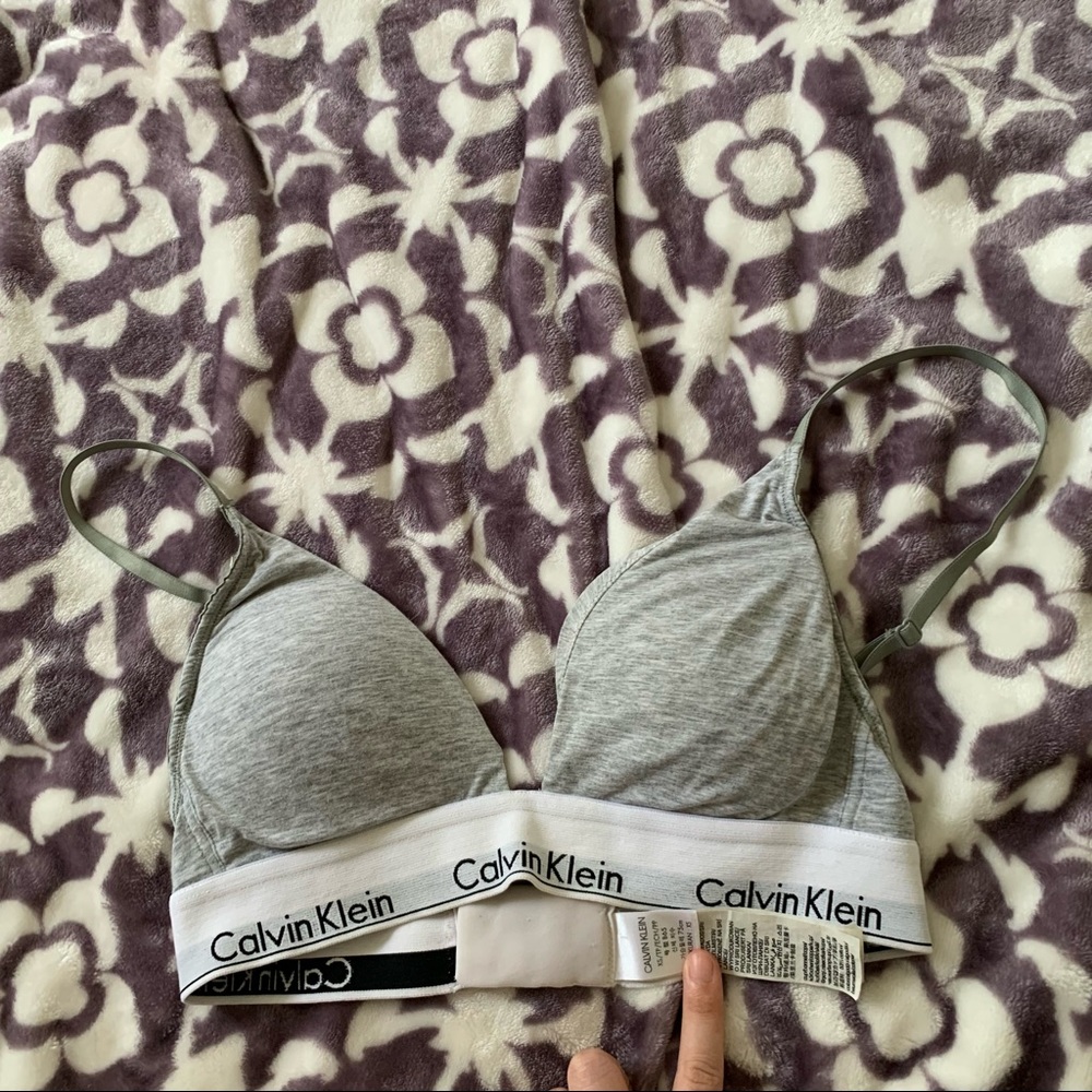 [Calvin Klein] Modern Cotton Lightly Lined Triangle Bralette